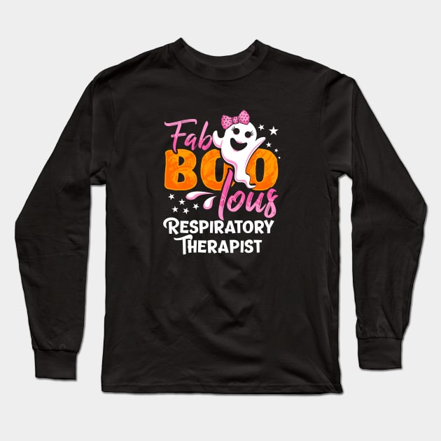 FaBOOlous Respiratory Therapist Halloween Long Sleeve T-Shirt by BDAZ